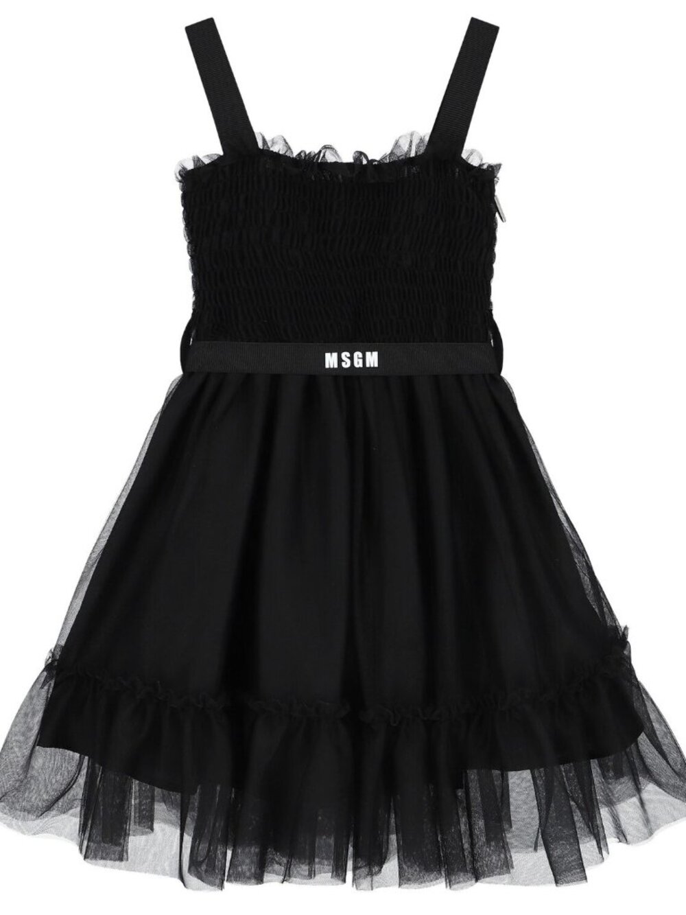 MSGM Tulle Dress in Black Size 8 NWT